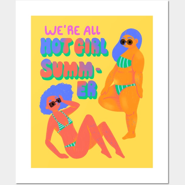 We are all hot girl summer Wall Art by Lethy studio